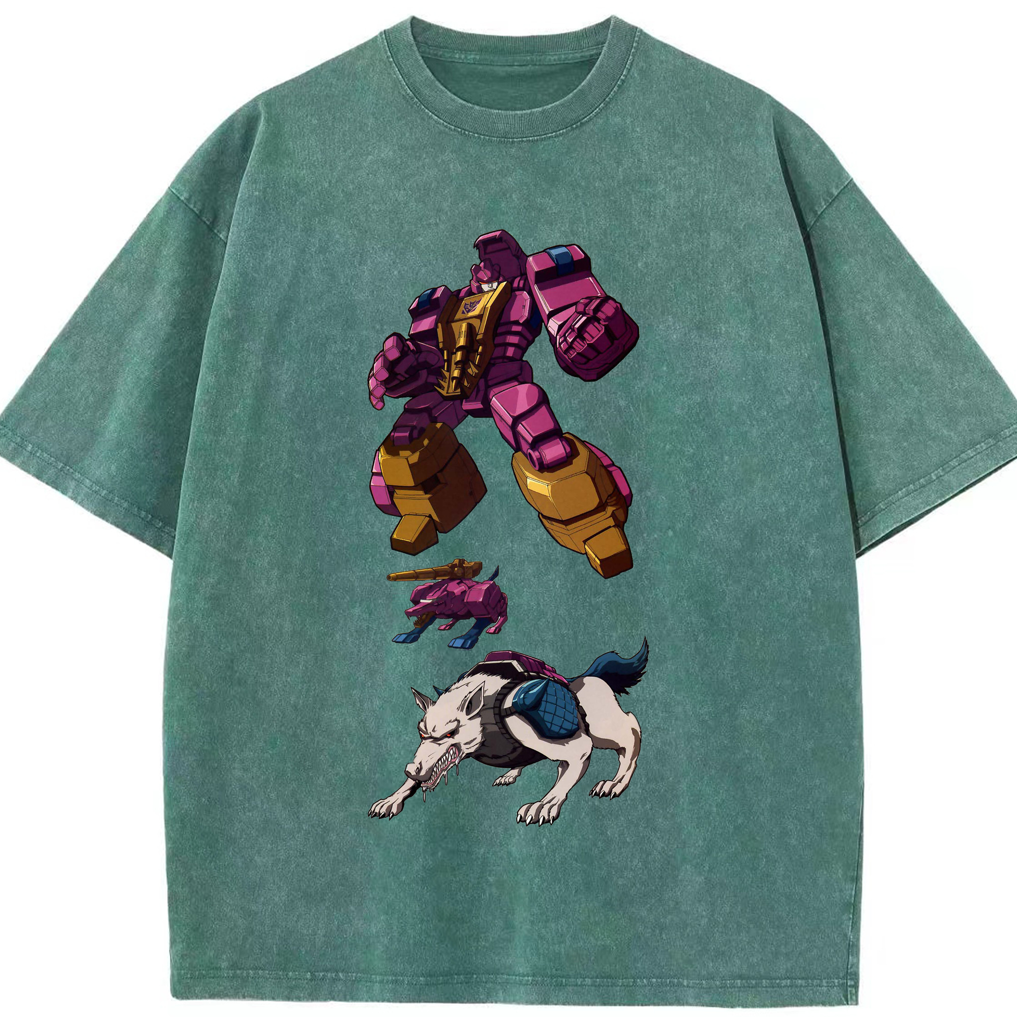 （画像用）  綿100% ヴィンテージ風 半袖Tシャツ（フロントプリント）